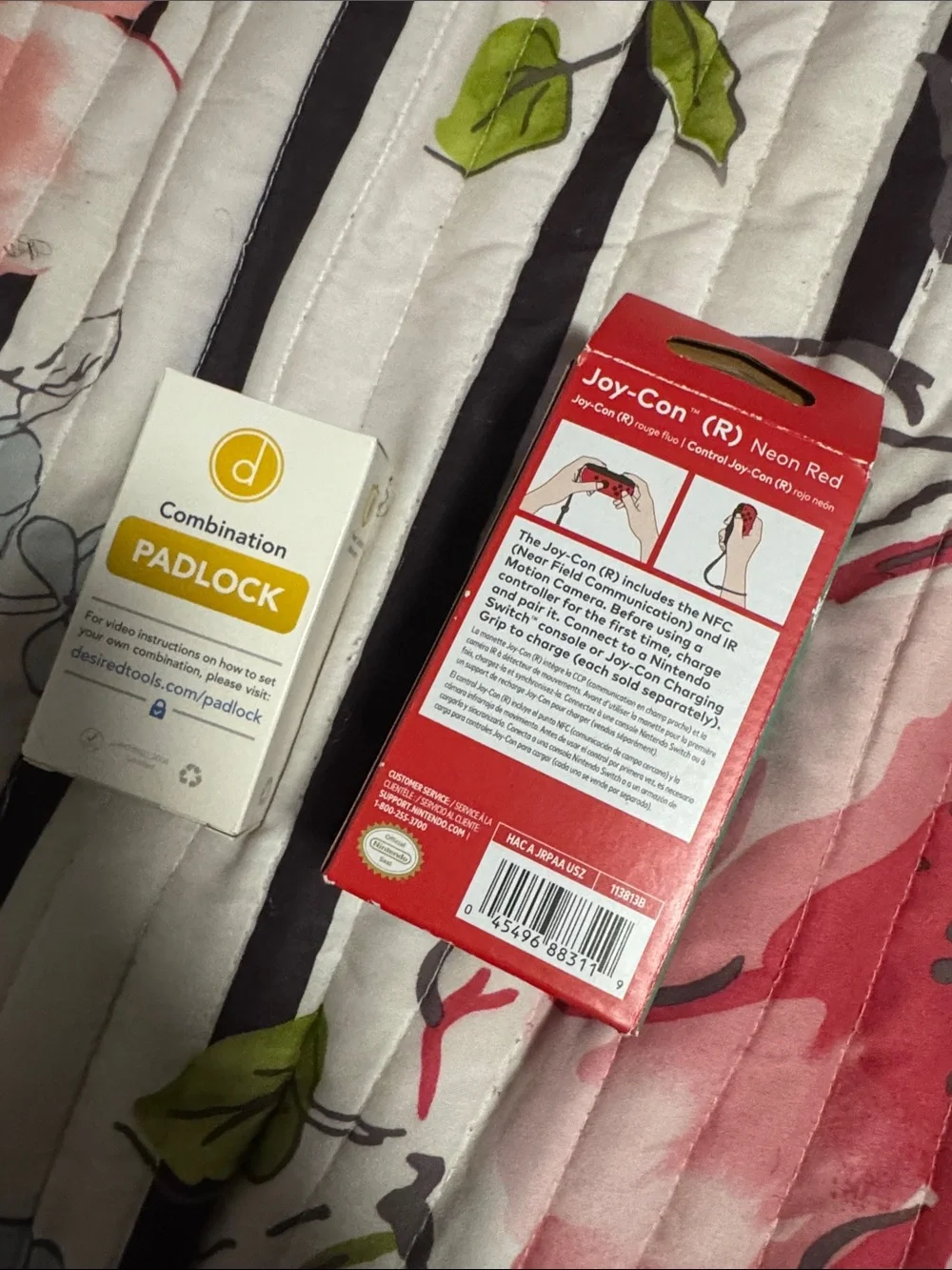 Nintendo Neon Red Right Joy-Con Controller in Box